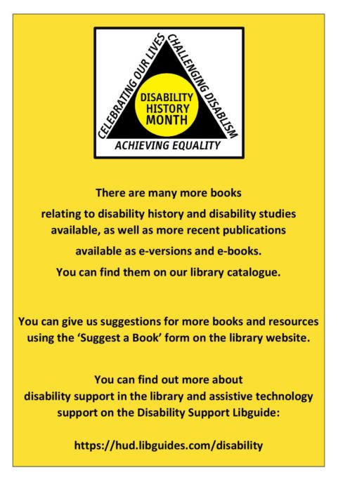 Poster promoting UKDHM in Univeristy of Huddersfield library. Text duplicated below.